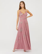 Arabella Star Embellished Maxi Dress, Pink (PINK), large