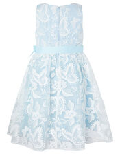 Sophia Embroidered Butterfly Dress, Blue (BLUE), large