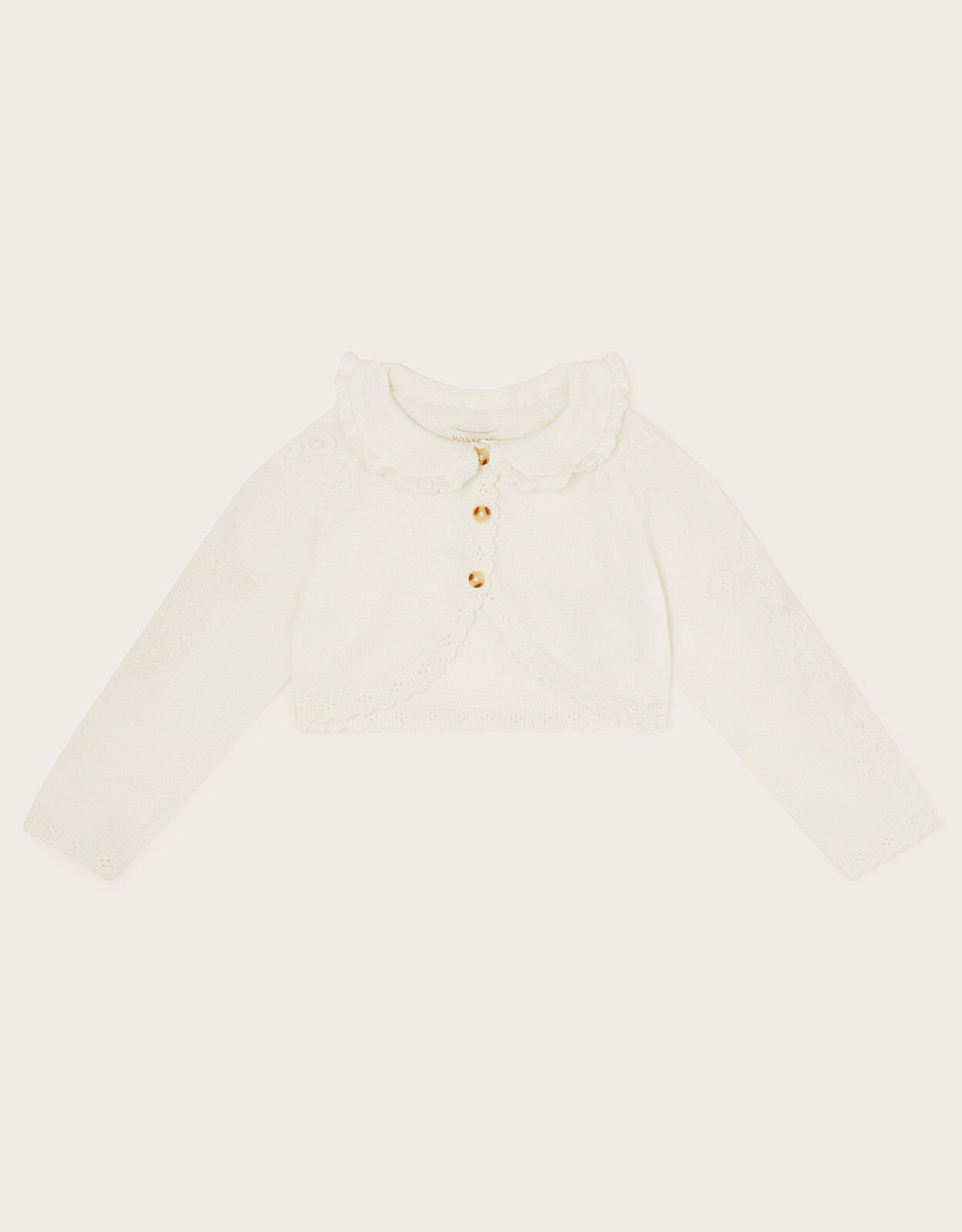 Baby Crochet Cardigan Ivory Baby Girl Outfits Rompers Monsoon Global