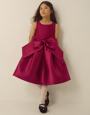 Juno Lace Bodice Party Dress, Red (BURGUNDY), large