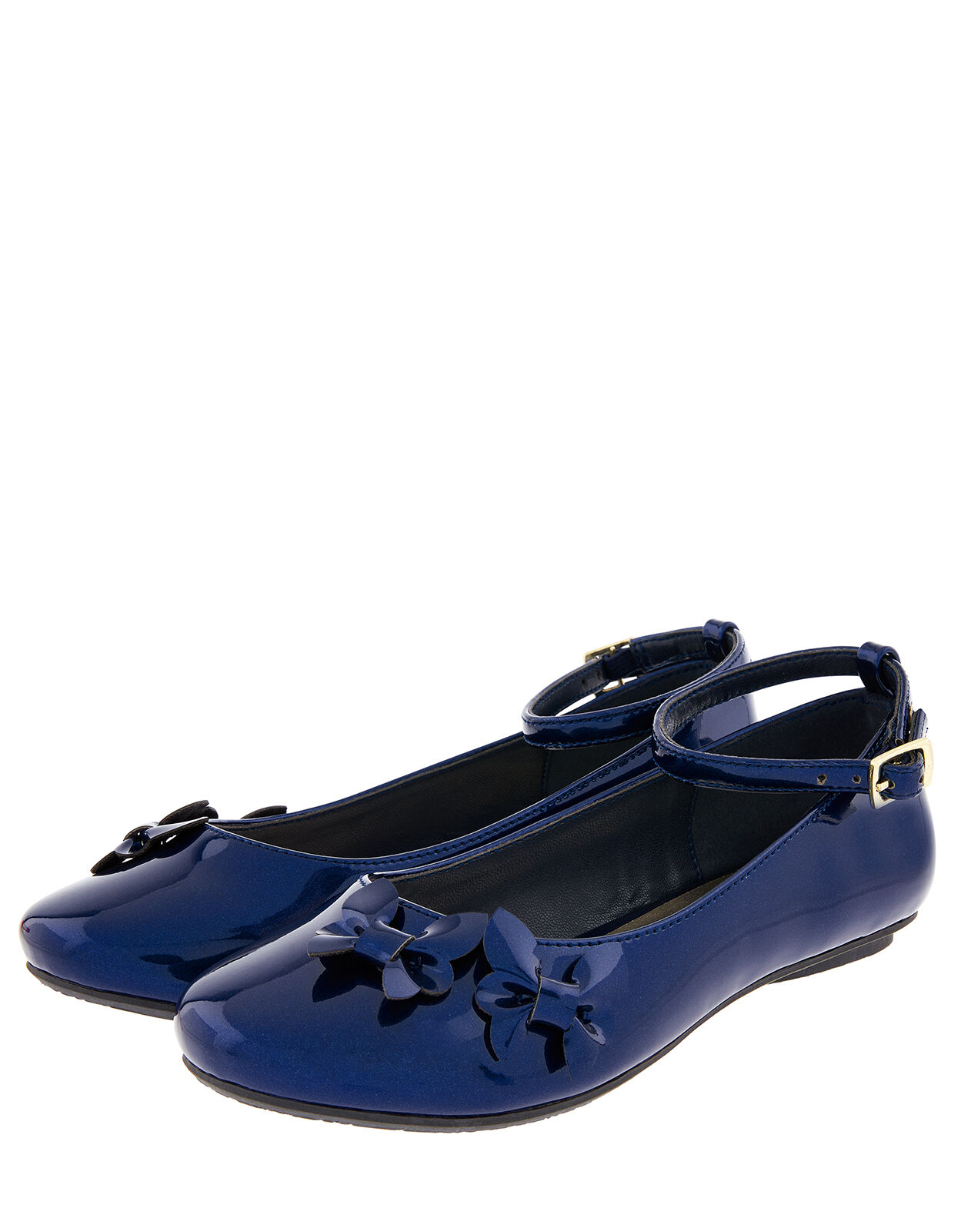 Navy patent sale flats