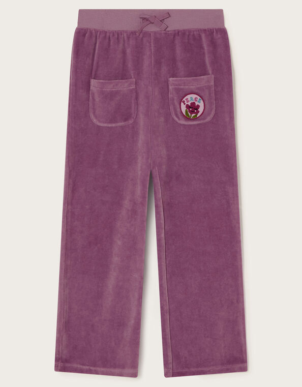 Peace Velour Sweatpants, Purple (LILAC), large