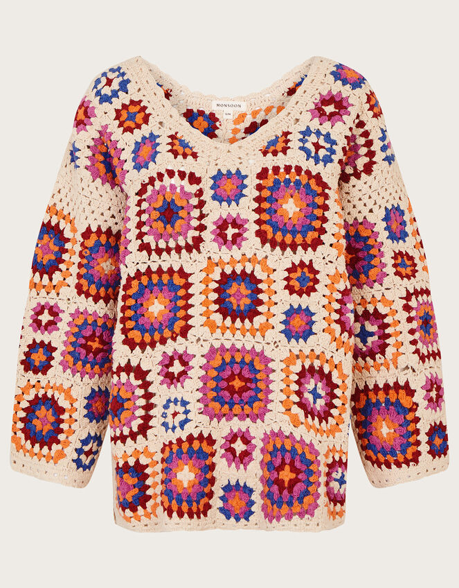 Crochet Jumper, Ivory (IVORY), large