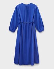 East Mahi Tie Corduroy Midi Dress, Blue (BLUE), large