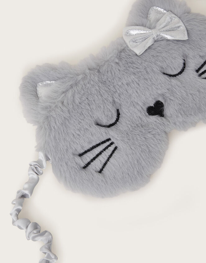 Faux Fur Cat Eye Mask, , large
