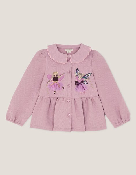 Baby Fairy Appliqu&eacute; Jacket, Pink (PINK), large