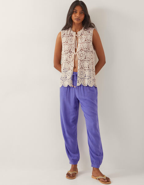 Judy Tapered Trousers, Blue (BLUE), large