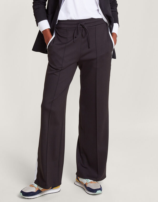 Susie Stripe Trousers, Black (BLACK), large
