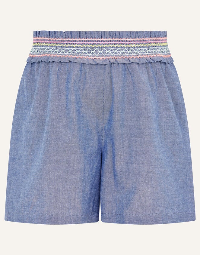 Fiesta Chambray Shorts , Blue (BLUE), large
