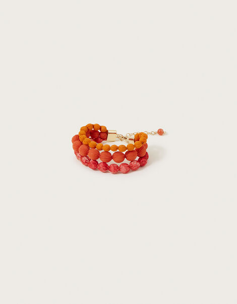 Fabric Beaded Bracelet, , large