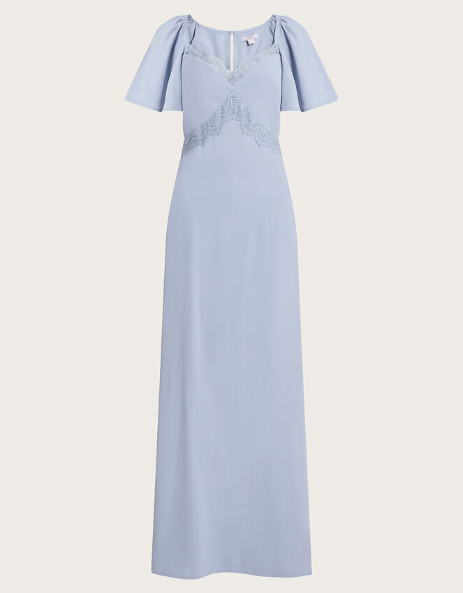 Charlotte Crepe Maxi Dress, CLOUD, large