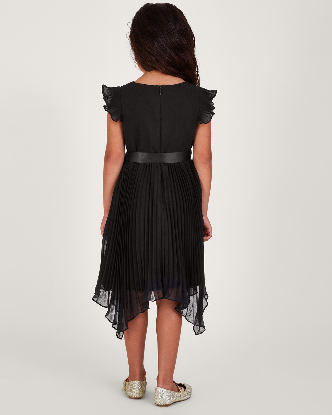 Rubina Pleat Dress Black