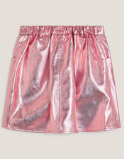 Nadine Metallic Skirt, Gold (ROSE GOLD), large