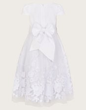 Sorcha Floral Lace Communion Dress, White (WHITE), large