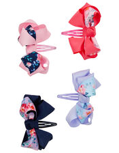 Pretty Flower Bow Hair Clips, , large