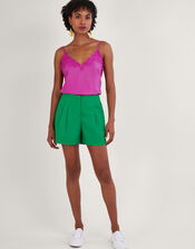 Lilly Structured Shorts, Green (GREEN), large