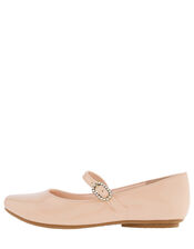 Brielle Patent Ballerina Shoes, Pink (PINK), large