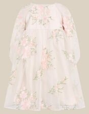 Sakura Floral Embellished Tulle Party Dress, Multi (MULTI), large