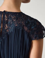 Elodie Lace Chiffon Bridesmaid Dress, Blue (NAVY), large