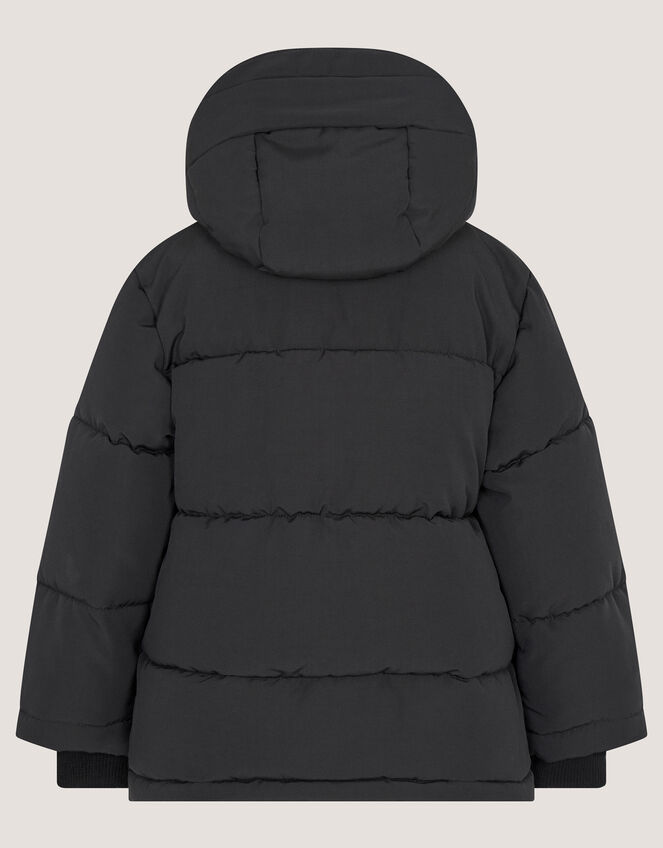 Water-Resistant Puffer Jacket, Black (BLACK), large