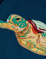 Turtle Applique T-Shirt, Blue (NAVY), large