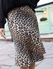 Crās Tail Leopard Print Midi Skirt, Leopard (LEOPARD), large