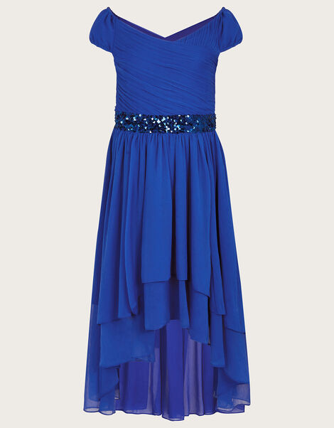Abigail Bardot Prom Dress Blue, Blue (BLUE), large