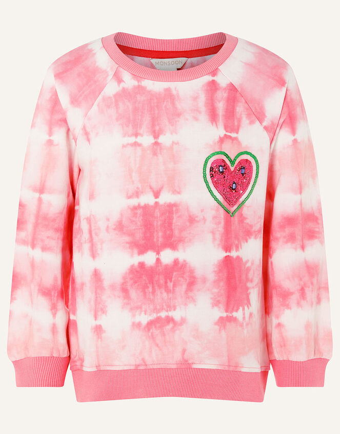 Tie Dye Watermelon Sweatshirt , Pink (PINK), large
