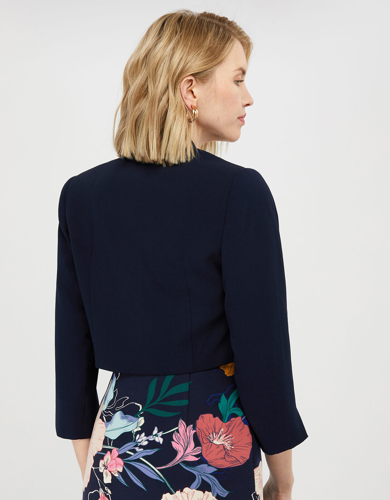 Juni Cropped Jacket Blue