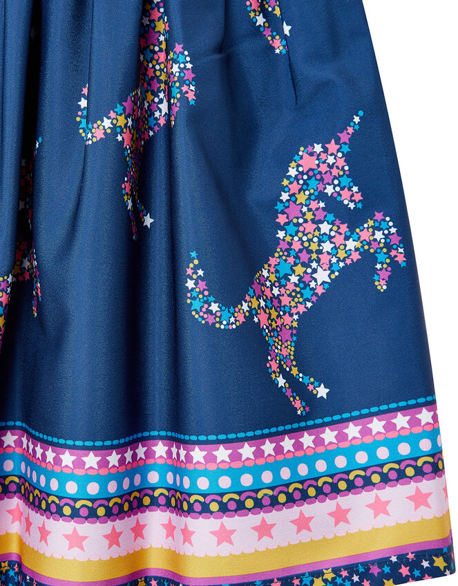 Starry Unicorn Skirt in Recycled Fabric, Blue (NAVY), large