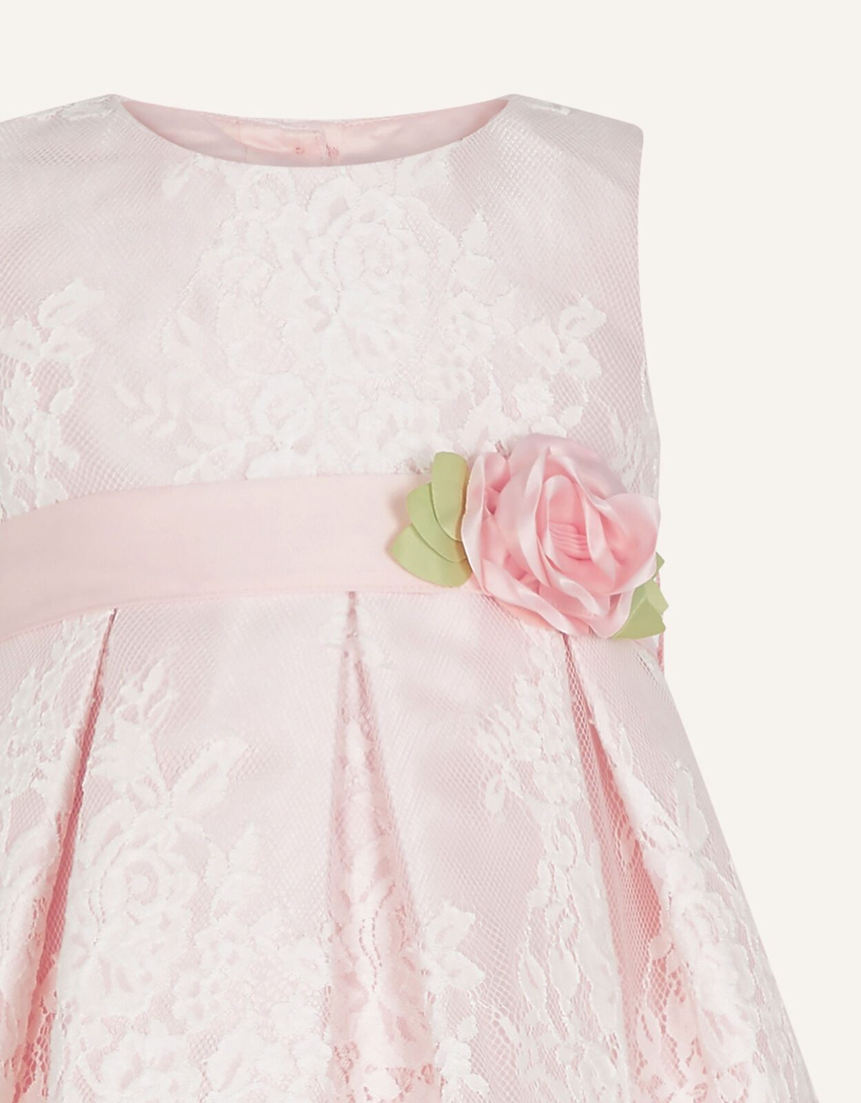 Baby Lola Lace Floral Dress Pink