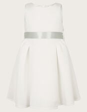 Baby Molly Scuba Bridesmaid Dress, Ivory (IVORY), large