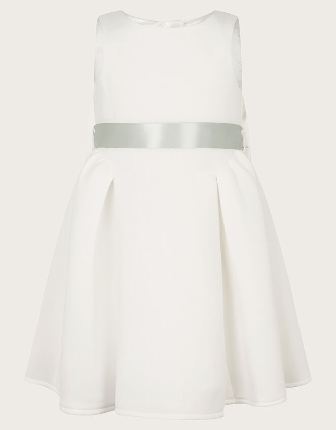 Baby Molly Scuba Bridesmaid Dress, Ivory (IVORY), large