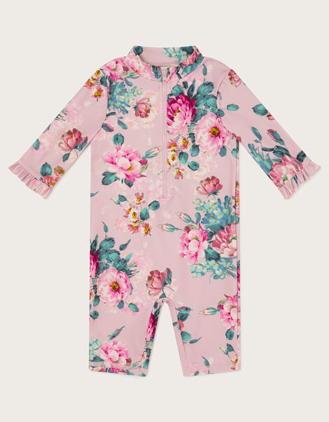 Baby Floral UPF50 Swimsuit, Pink (PINK), large