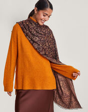 Paisley Sequin Scarf, , large