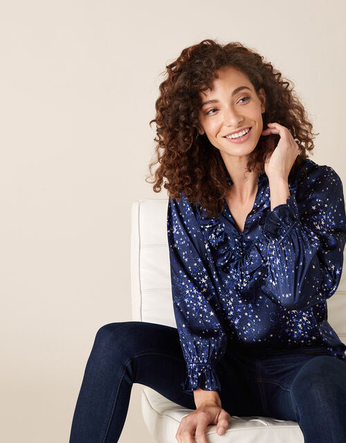 Star Print Satin Blouse Blue Blouses Shirts Monsoon Global • 99 451 prosmotr 4 mesyaca nazad. monsoon