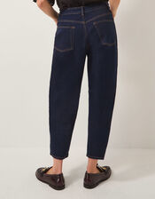 Dina Darted Barrel Jeans, Blue (INDIGO), large