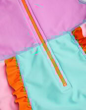 Colourblock UPF50+ Long Sleeve Swimsuit, Multi (MULTI), large