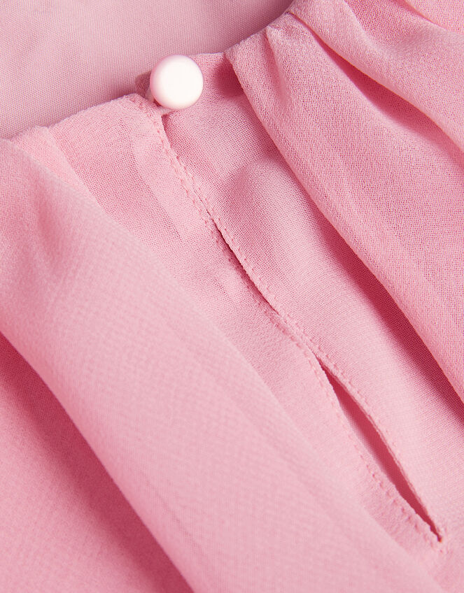 Paris Ruffle Chiffon Top, Pink (PINK), large
