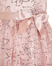 Embroidered Sequin Dress, Pink (PINK), large