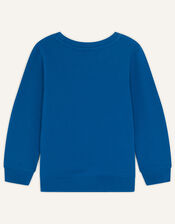 Rufus Dinosaur Sweatshirt, Blue (BLUE), large