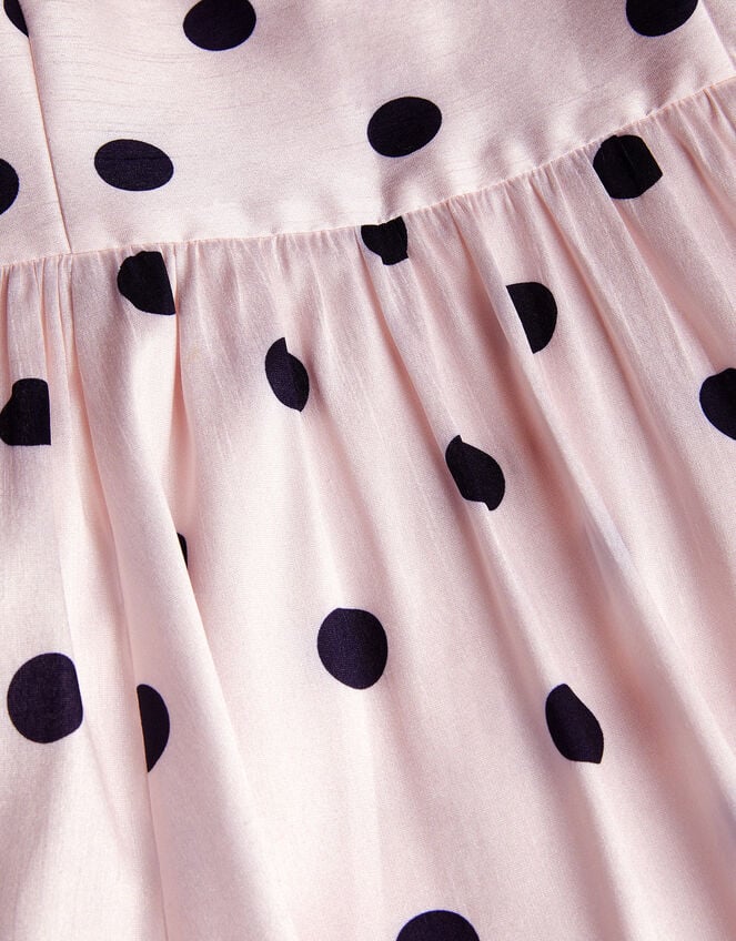MINI ME Sicily Polka Dot Dress, Ivory (IVORY), large