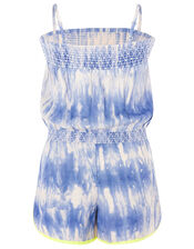 Cassia Tie Dye Playsuit, Blue (BLUE), large