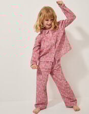 Floral Print Long Pyjamas Set, Pink (PINK), large