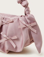 Mini Bow Satin Handbag, , large
