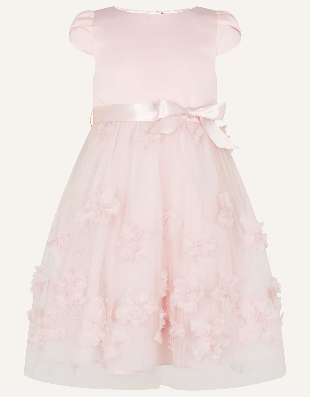 Delphine 3D Flower Dress Pink