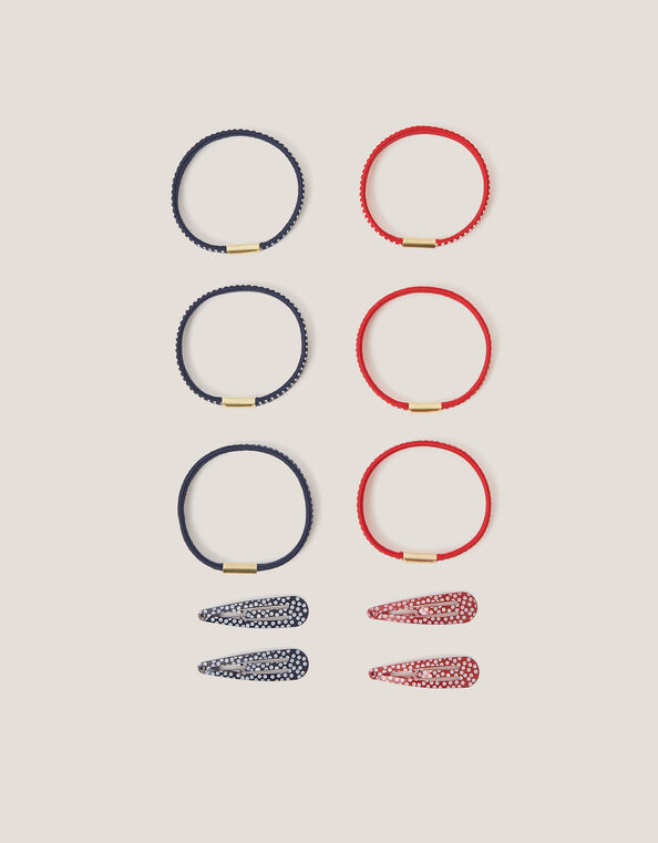 10-Pack Polka Dot School Hair Accessories, , large