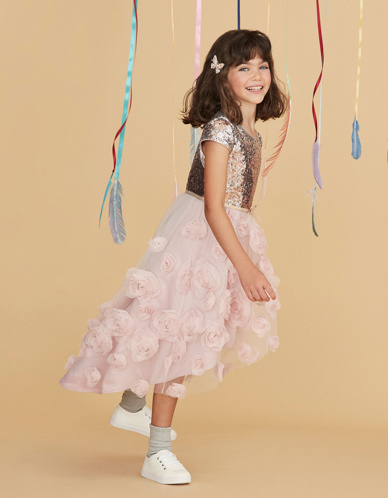 Monsoon rose dress top