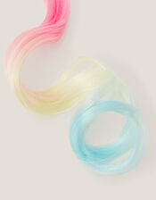 Rainbow Unicorn Faux Hair Clip, , large