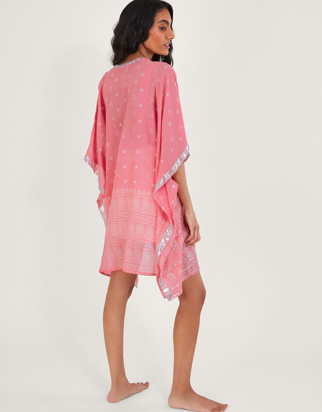 Bandhani Print Cover Up, Pink (PINK), large